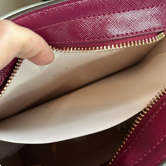 Kate Spade Kenzie Patent Leather Mini Tote Dark Raspberry K1956 NWT MSRP $329 - Picture 14 of 16